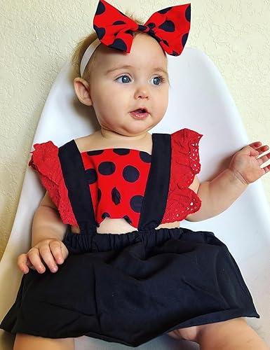 Miniatura 3 de ROYLAMP Disfraz de abeja para bebé y niña, con manga con volantes, disfraz de cosplay con diadema, de 0 a 24 meses