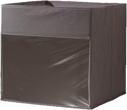 Cube Storage Box, Foldable Cube Basket, Non-Woven Fabric Storage Bin, Organizer Container for Books Clothes Toys, Space Saving Solution, Fits Shelf Dorm Closet Nursery Room, Grey |