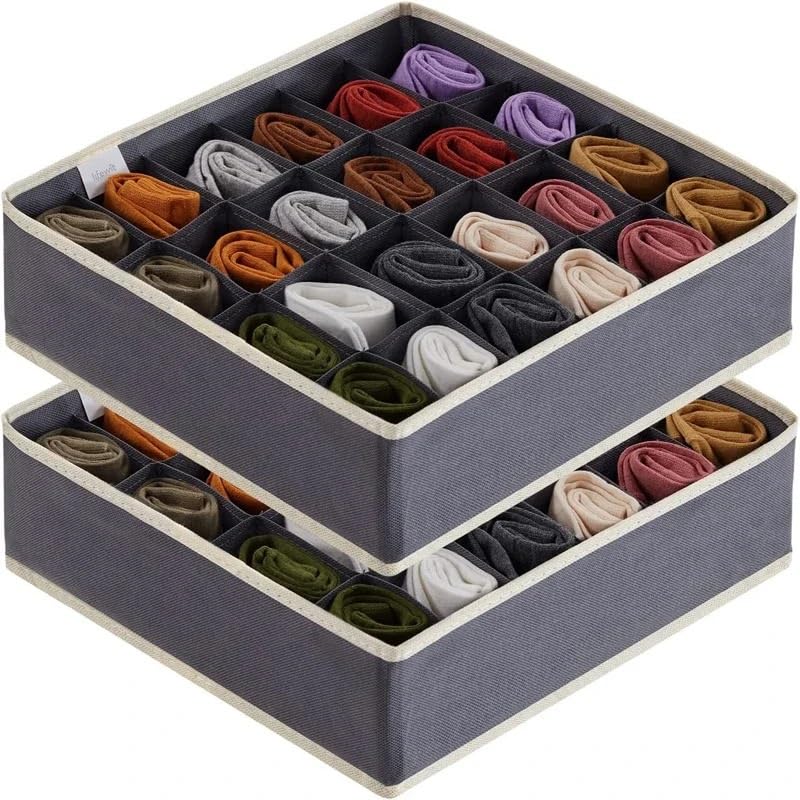 Unterwäsche Organizer,Schubladen Organizer Socken-Unterwäsche-Organizer, Schubladenteiler, faltbare Schrank-Organizer, Behälter, Schrankorganisation, Aufbewahrungsbox for Socken, Unterwäsche, Krawatte