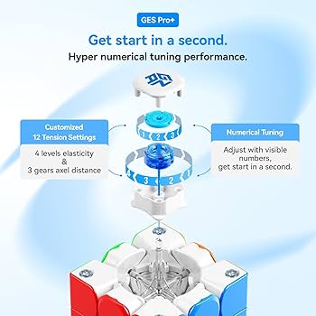 Amazon | Bucubke GAN356 M E 3x3 ステッカーレス磁石内蔵パズル