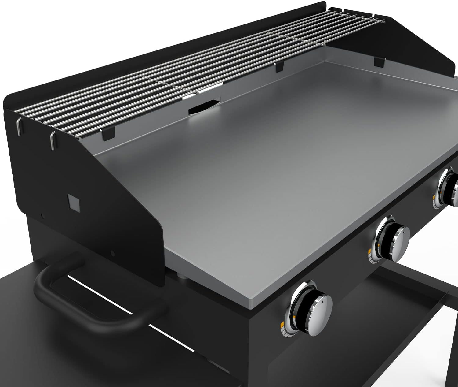 MixRBBQ Wind Screen and Griddle Warming Rack Set for Blackstone 36 Inch