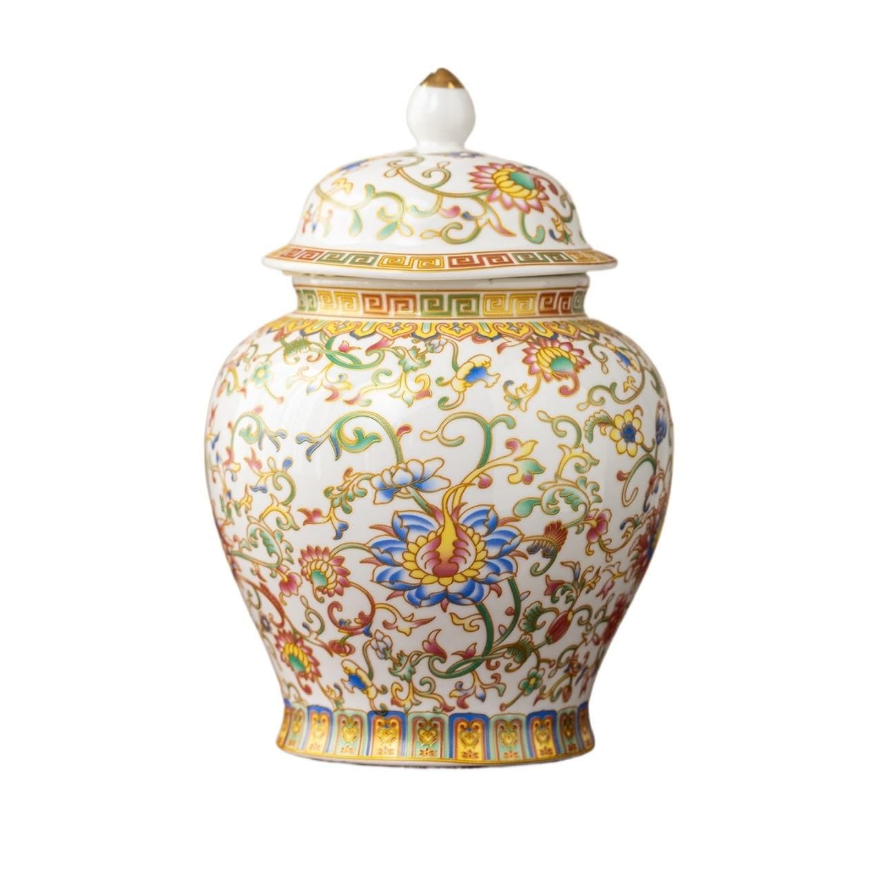 CMBSSTFC Zestaw do herbaty Emaliowany pojemnik na herbatę Pudełko z tkaniny Ceramiczny, odporny na wilgoć, szczelnie zamknię słoik Czarna herbata Zielona herbata Pachnący słoik do przechowywania