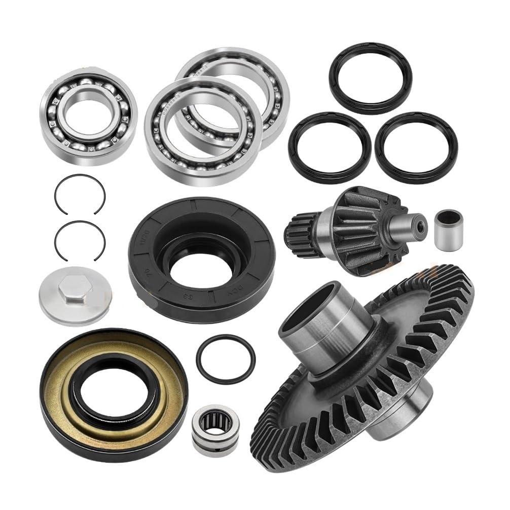 Rear Differential Final Drive Ring Gear Bearings Seals Kit for 250 TRX250EX TRX250X TRX250 1997-2023