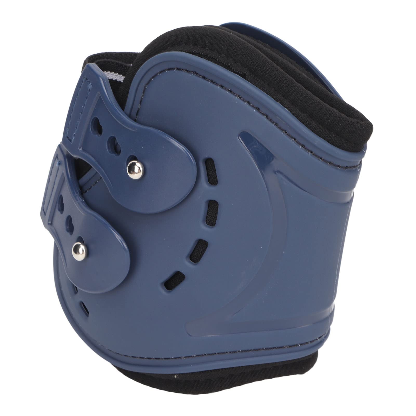 YedaHcy Horse Hind Leg Boots, Impact Absorbing, Breathable Non Slip, PU and Neoprene Material, for Jumping and Training, Blue (Large)