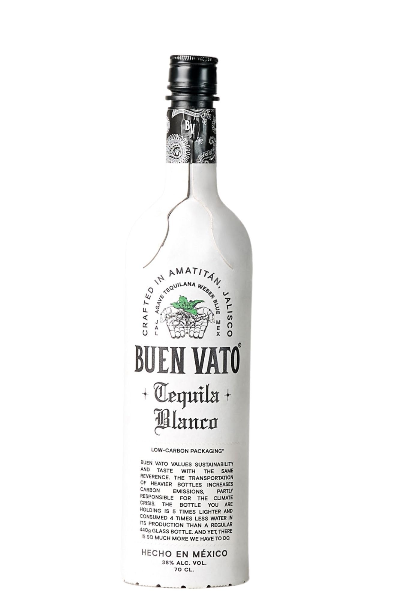 BUEN VATO Tequila Blanco vol. 38% - 70cl (Paper Bottle)