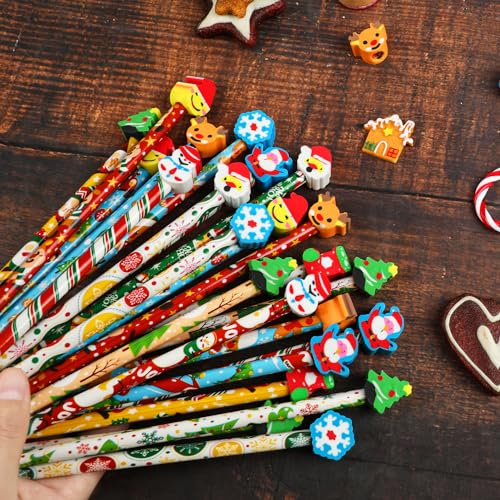 Lápices navideños para niños, pack de 50 unidades miniatura 5