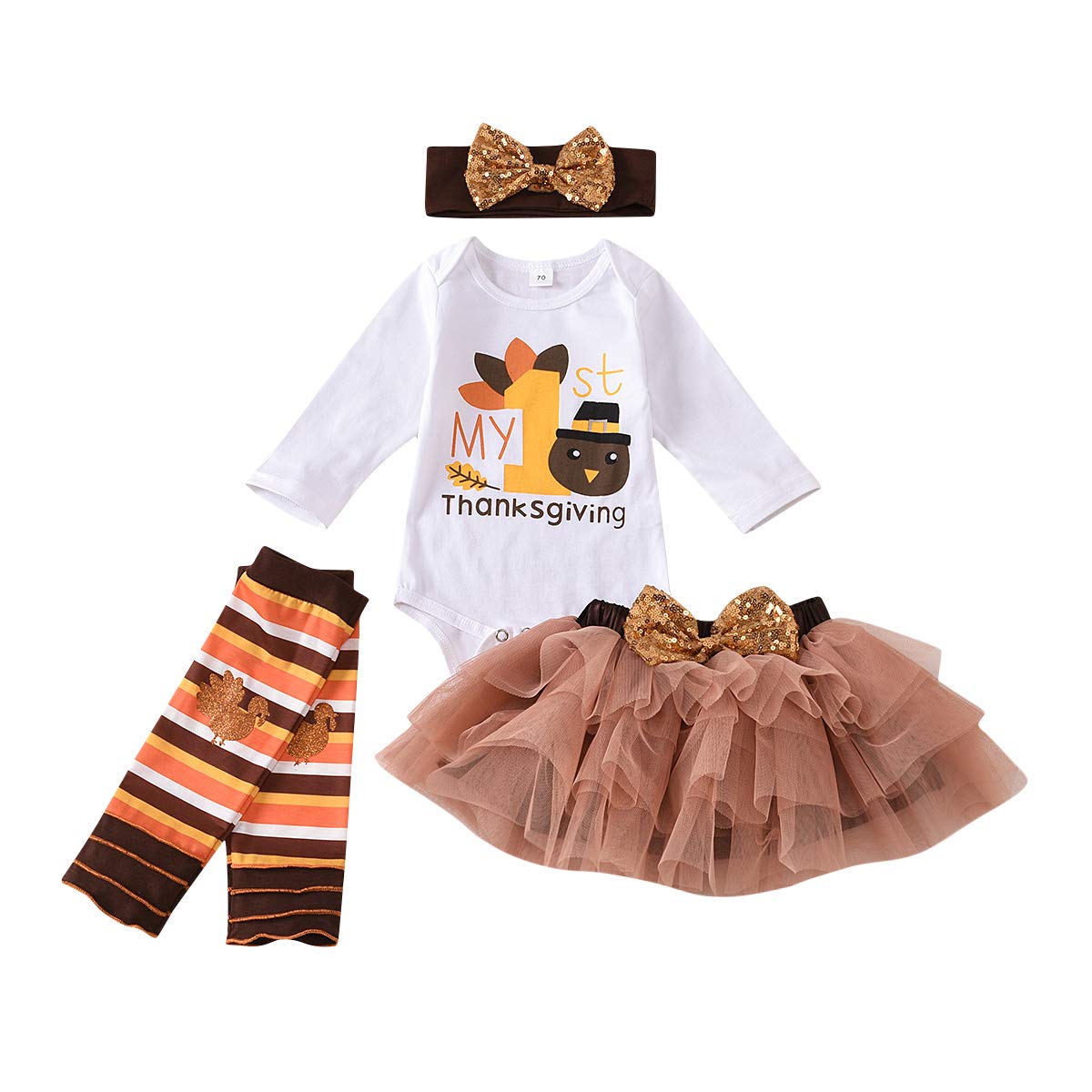 Grl Thanksgvng Shrt And Skrt Turkey Nfant By Rubyandolver, $42.00 | Dy Thanksgvng