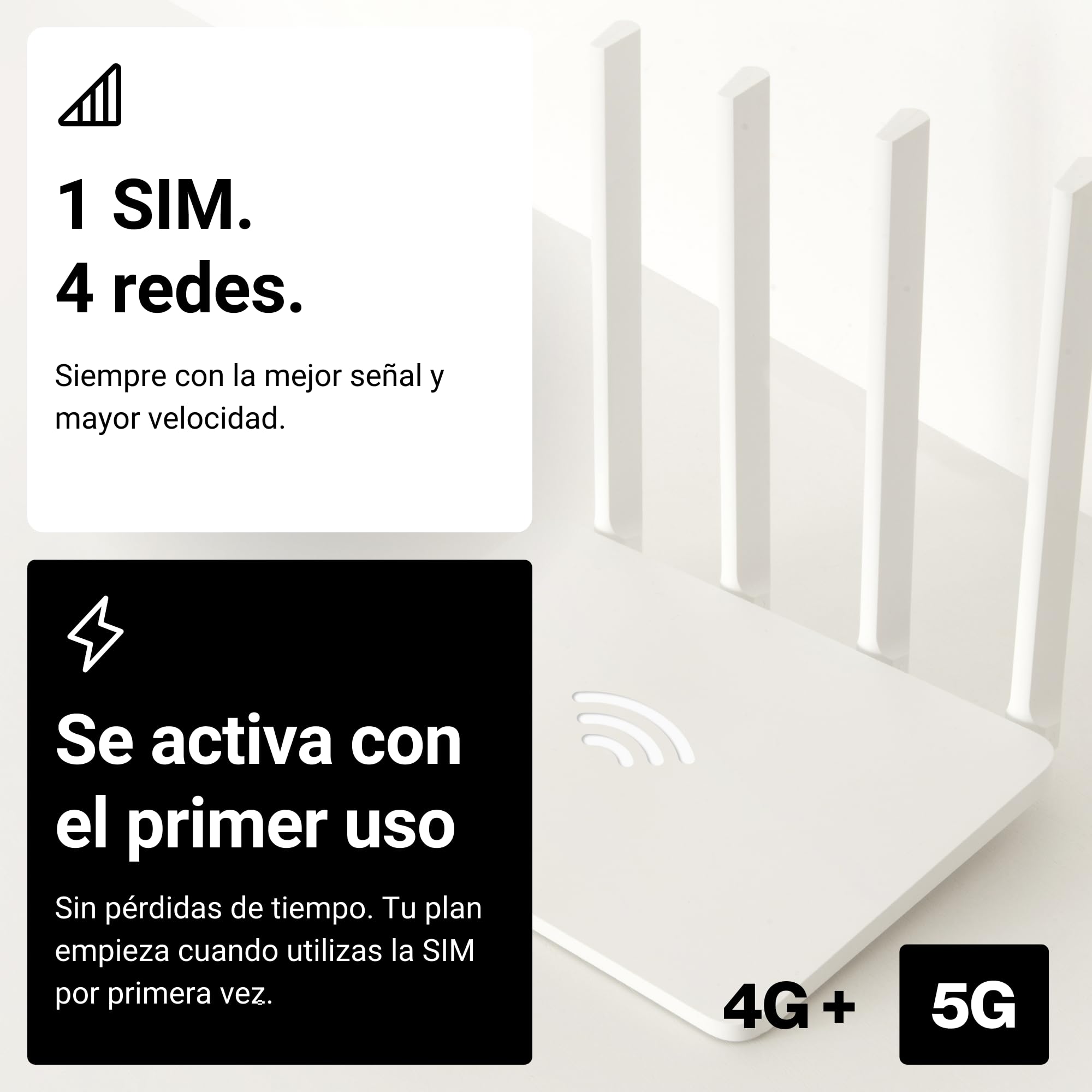 SIM Datos Multired 4G/5G Prepago España y UE. Activación Automática Primer Uso. Ideal Dispositivos IoT y Cámaras. 6 GB | 12 Meses