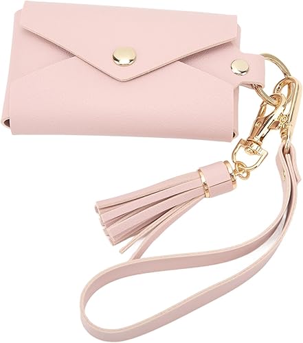 Miniatura 4 de Headerbs Pequeños bolsillos para fotos, bolsillo portátil para llavero multifuncional para regalo (rosa)