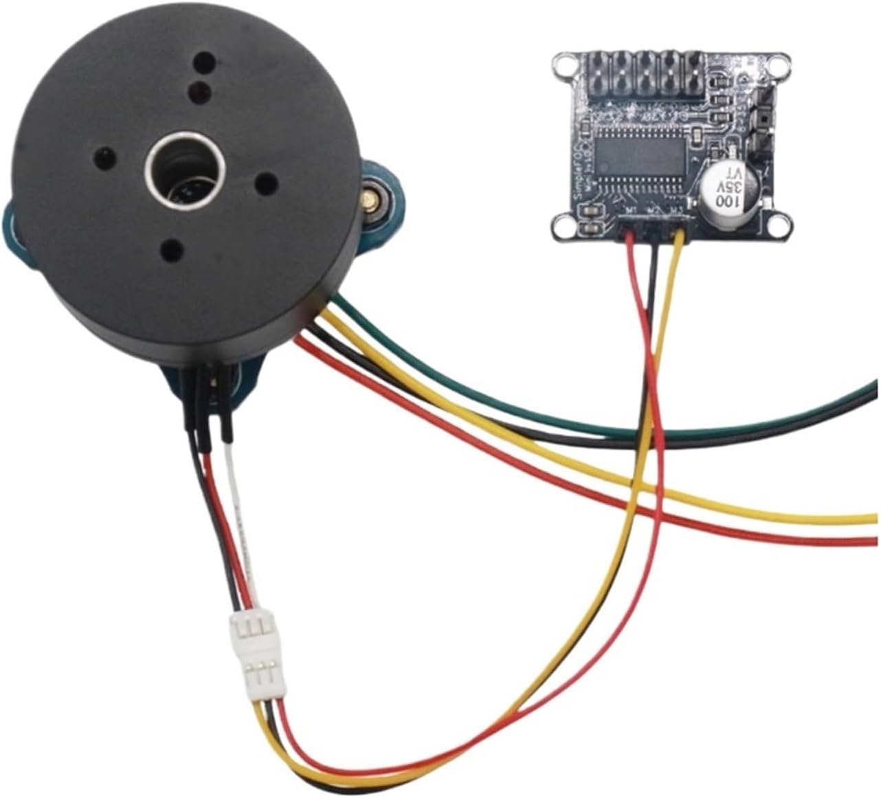 2804 DCブラシレスモーター ネオジム磁性BLDC中空軸無限アウターローター Yuntai Motor FOC