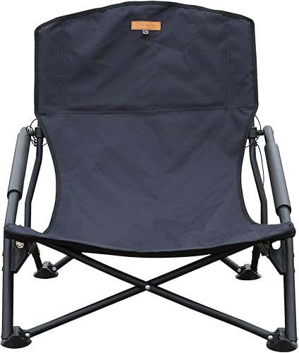 Smore Sillas de playa bajas con bolsa de transporte silla de camping con reposabrazos acolchados sillas plegables ligeras para camping senderismo