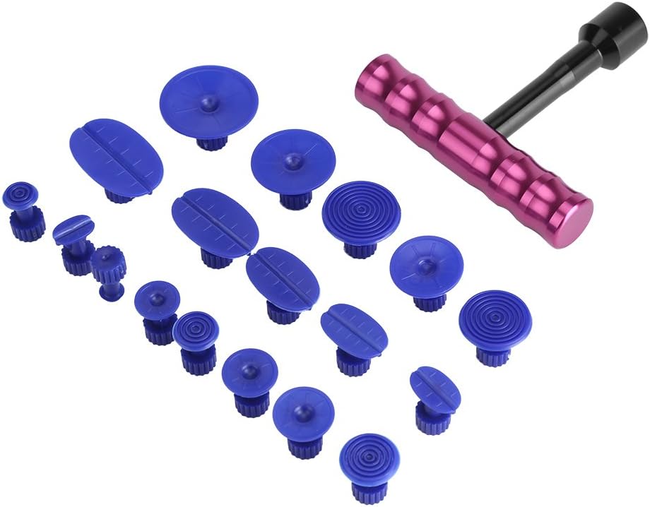 Dent Repair Tool, Dent Puller TBar Tool with 19pcs Dent Removal
