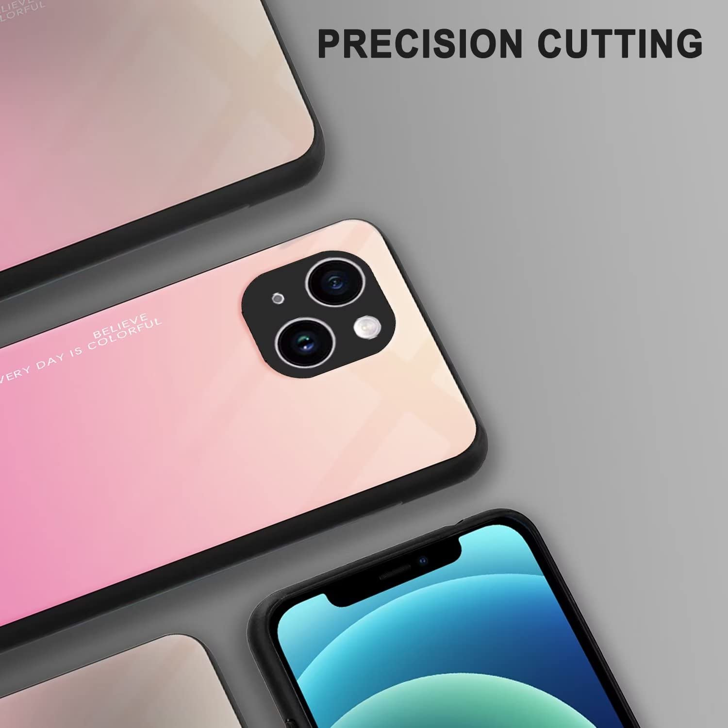 RankOne Gradient Glitter Handyhülle Für OnePlus Nord 2 5G (6,43 Zoll) - Dünn Und Schützend