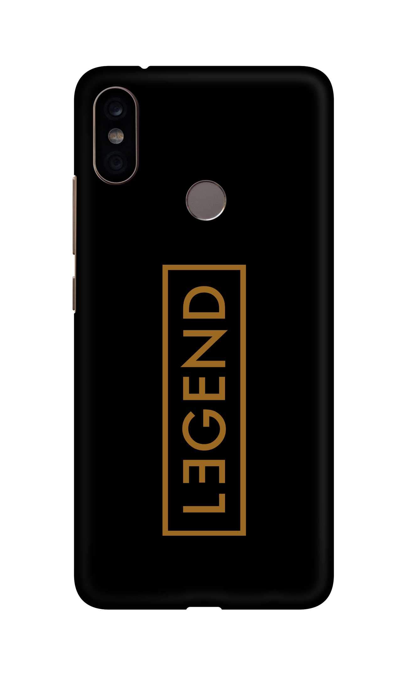 Stylizedd Case Compatible with Xiaomi Mi A2 (Mi 6X) Case Slim Snap Basic Series Customized Mobile Cover Hard PC Shield Matte Finish Print [Designed for Xiaomi Mi A2 (Mi 6X)] - Legend
