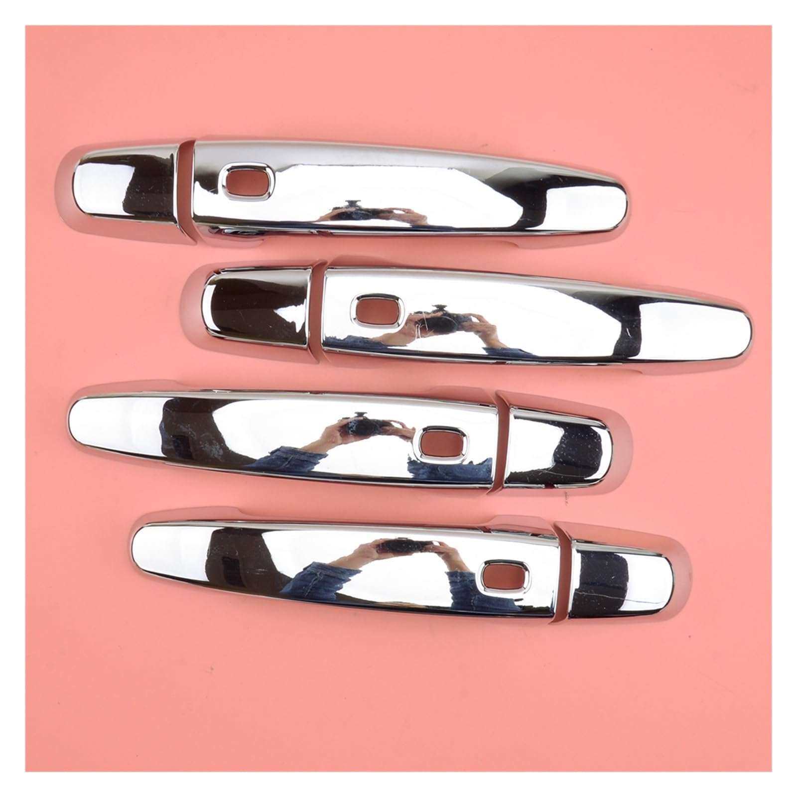 DEHIWI Maniglie interne per portiere 1 Set Argento Cromato ABS Copertura Maniglia Esterna Della Porta Trim Cap Decor Per Traverse Impala Equinox GMC Terrain 2018-2020