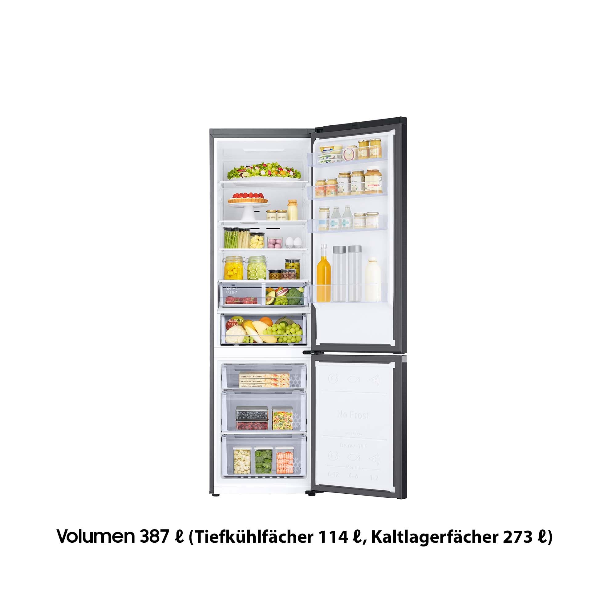 Samsung RB38C607AB1/EF Kühl-Gefrierkombination 203 cm 387 l No Frost+ Wifi AI Energy Mode