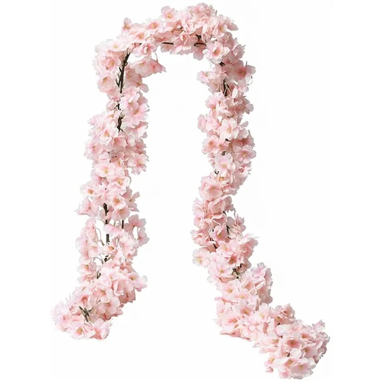 Sztuczne dekoracje kwiatowe, 180CM Dekoracja na przyjęcie domowe, Boże Narodzenie, ślub, sztuczny jedwab, rośliny do scrapbookingu(White)