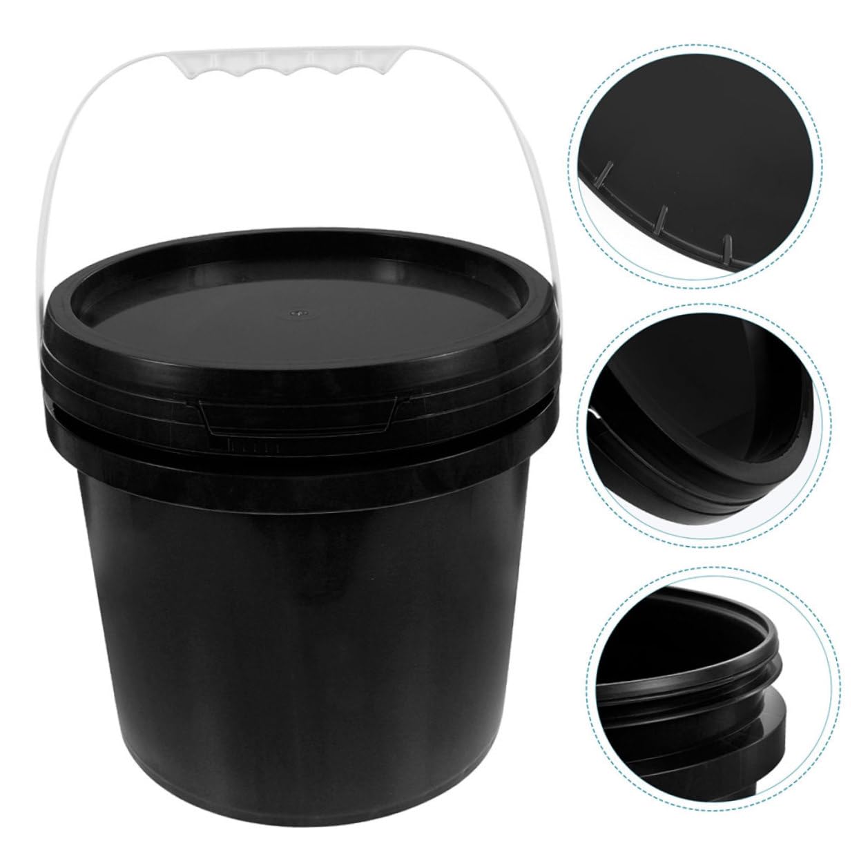 Tofficu Cubeta de Plástico Asa de Almacenamiento de Pintura Uso Profesional y DIY Resistente y Duradero