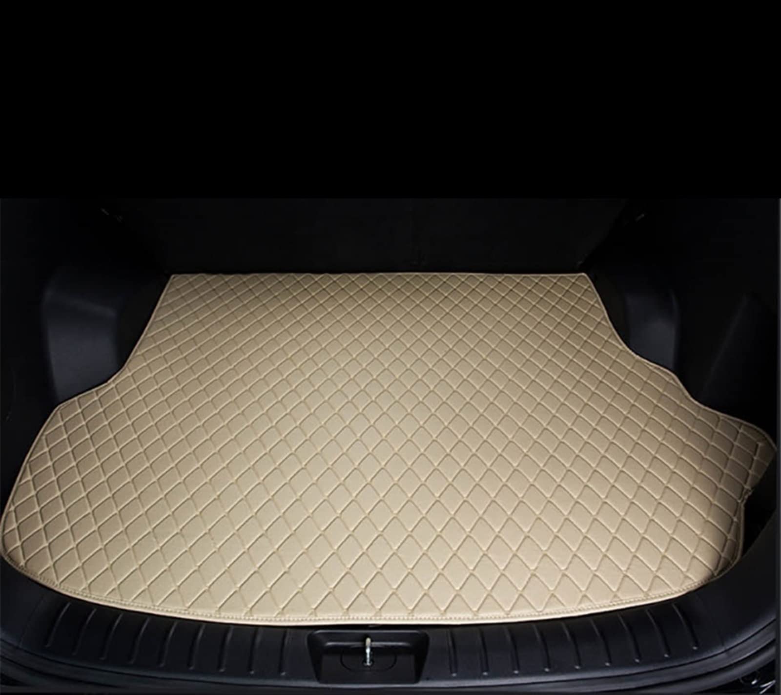 Car Trunk Mats Waterproof Car Trunk Mat For Chevy For Trax 2014-2018 Rear Cargo Cover Carpet Liner Tail Pad Car Boot Liner (Color : Beige)