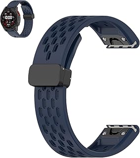 Waekethy 26mm Quick Fit Watch Band for Garmin Fenix 6X/Fenix 6X Pro, Fenix 7X, Fenix 5X/Fenix 5X Plus, Instinct 2X, Epix Pro 51mm Breathable Silicone Replacement Band for Man and Women