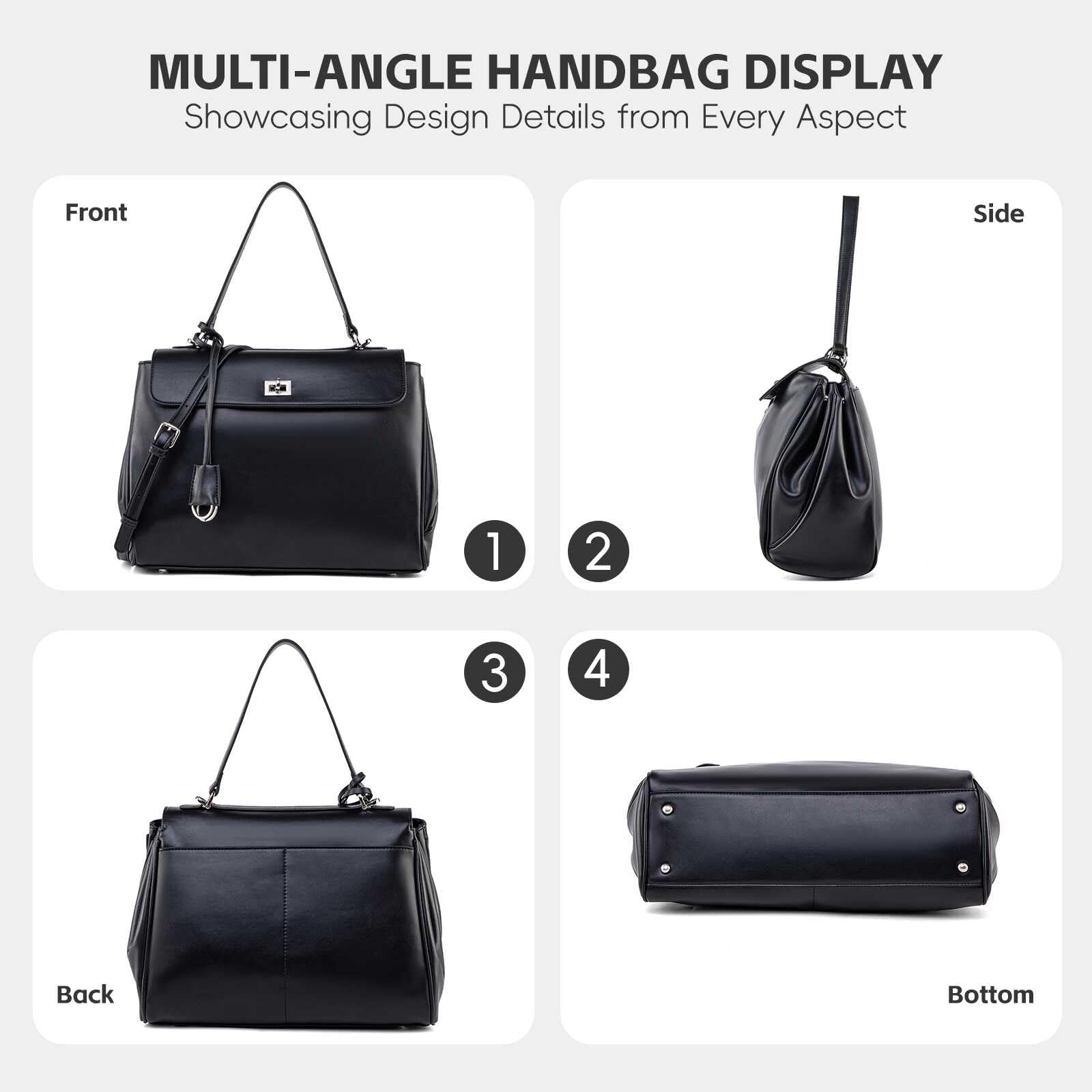 Borsa tote da donna in pelle scamosciata e pelle, borsa a tracolla in morbida pelle per donne, borsa a tracolla per viaggi e lavoro