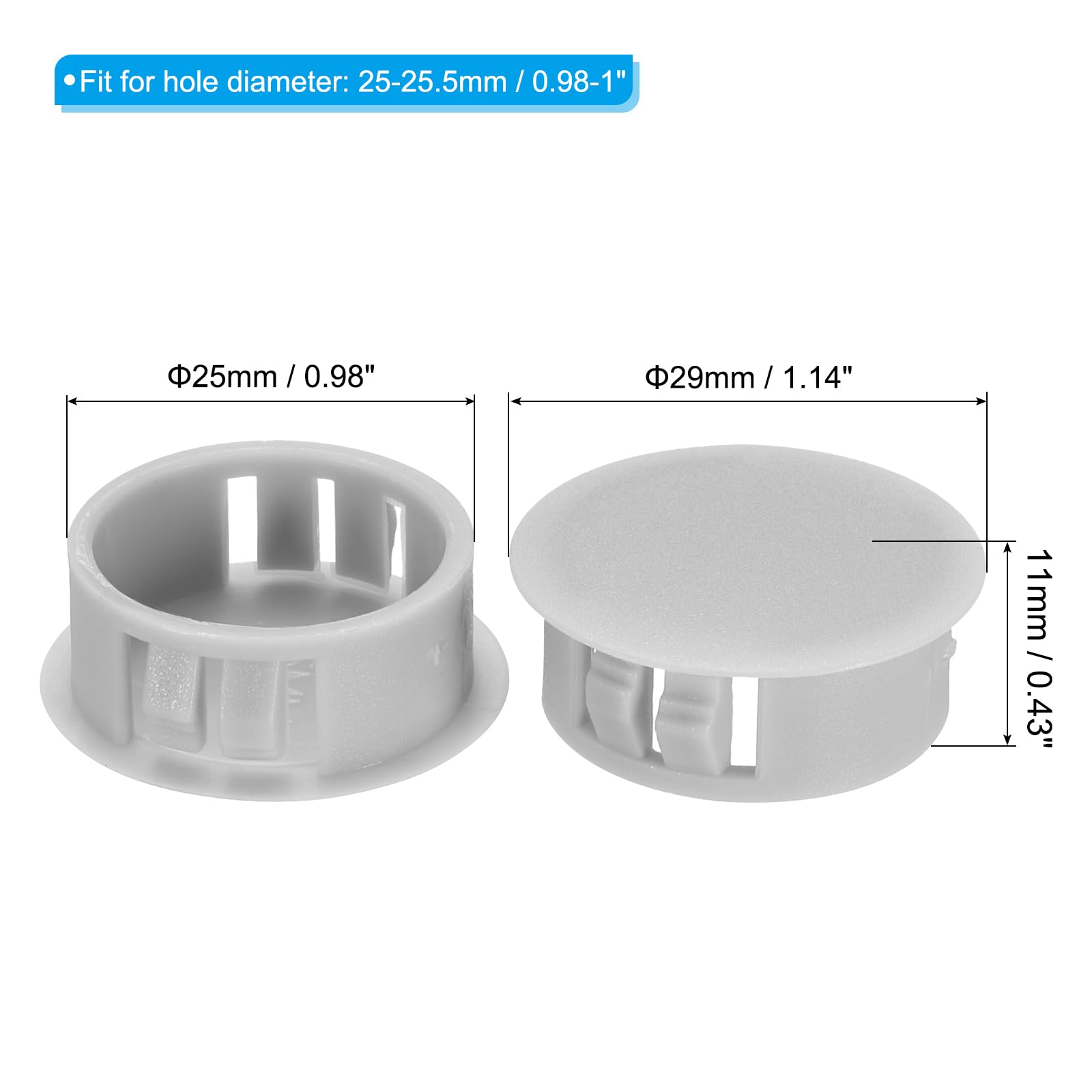 PATIKIL Hole Plugs Plastic - Image 2