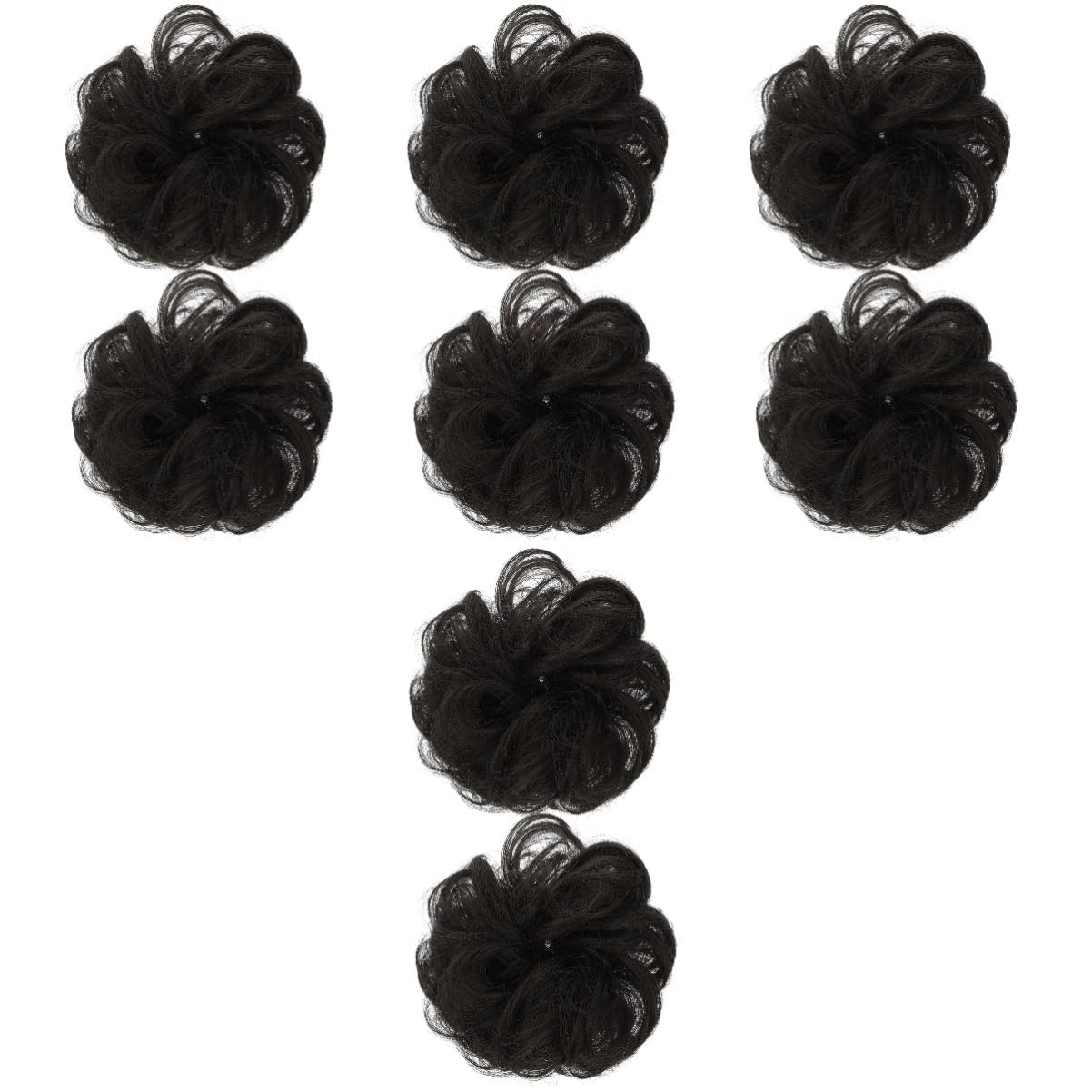 FOMIYES 4 Set Di Chignon Per Soffici Naturali Da Donna Parrucche Accessori Per Estensioni Per Chignon Finti Da Ragazza Per Feste 2 Pezzi*4