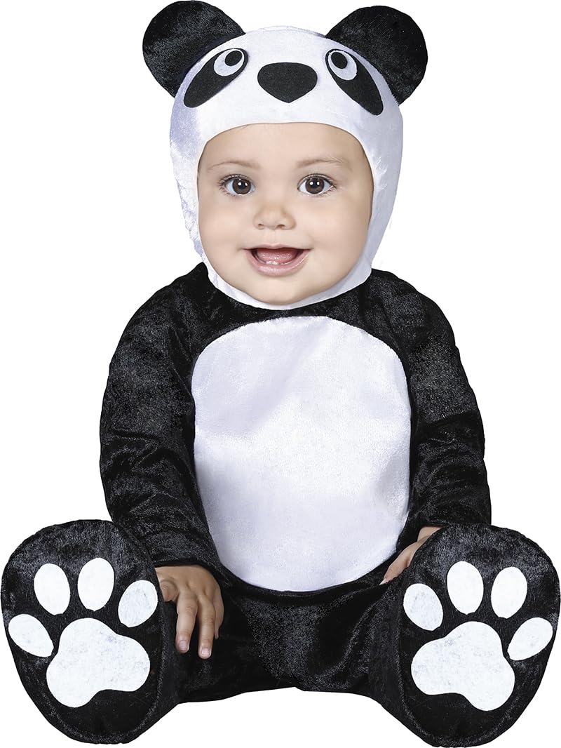 FIESTAS GUIRCA | Baby Panda Fancy Dress Costume (18-24 Months) - Hood, Jumpsuit and Feet - Animal and Bear Costumes for Halloween, Carnival and Fancy Dress Parties - Ideal for Unisex Babies