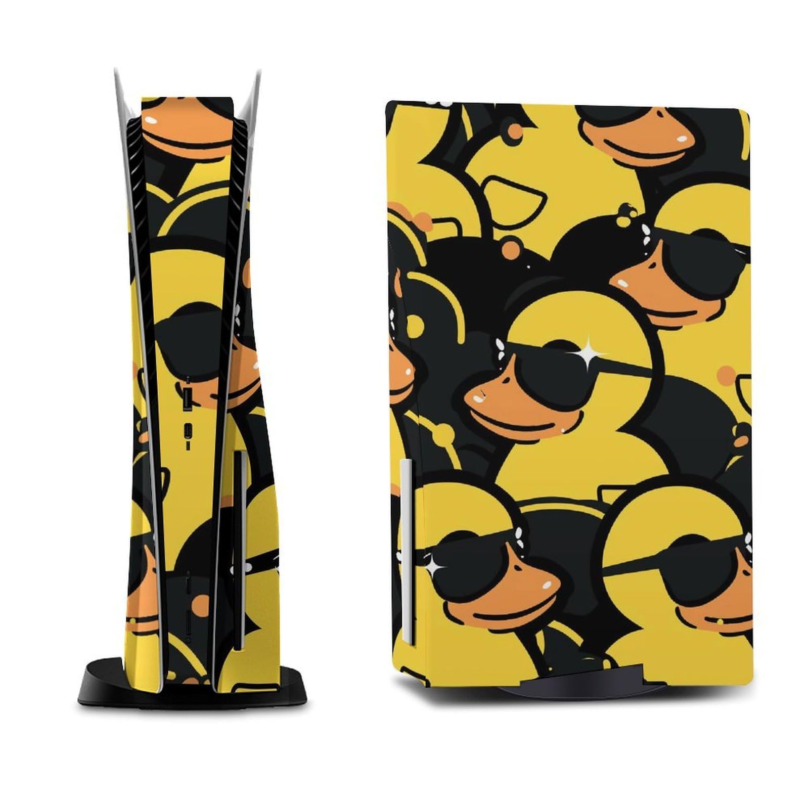 Gafas de sol de pato de goma PS5 Skin consola y accesorios de controlador, fundas de vinilo de anime, juego completo para Playstation 5 Disc Edition