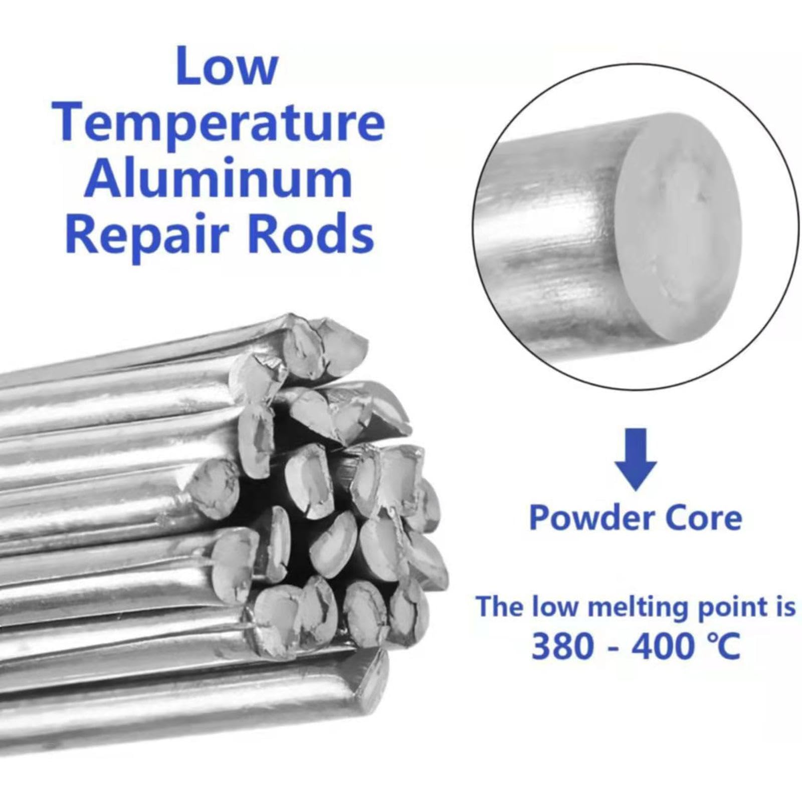 bnf® Aluminum Welding Rods Easy to Use for Alu or Alu Alloy Aluminum Brazing Rods 1.6mmx33cm 20pcs|Business & Industrial|Business & Industrial|Business & Industrial|20 Aluminum Welding Rods - Image 5 thumbnail