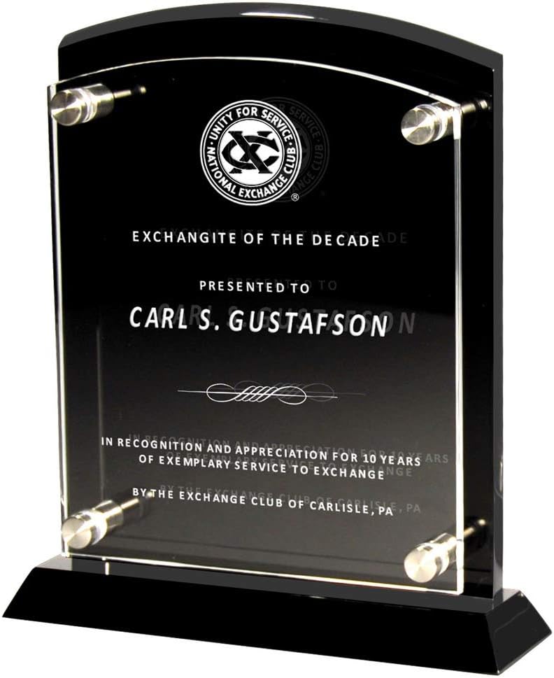 SHOP AWARDS AND GIFTS Customizable Award Plaque Stand Personalized Engraved