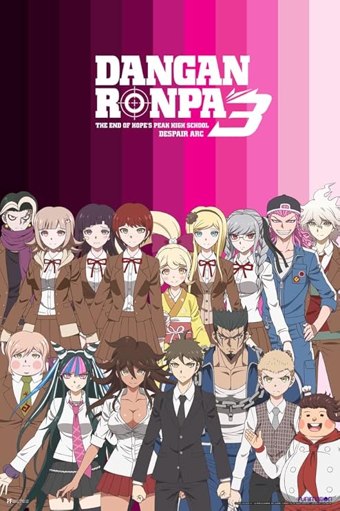 amazon com danganronpa 3 despair lineup video game gamer gaming danganronpa manga anime posters danganronpa merch dangan ronpa anime room decor merchandise school trilogy cool wall decor art print poster 12x18 posters