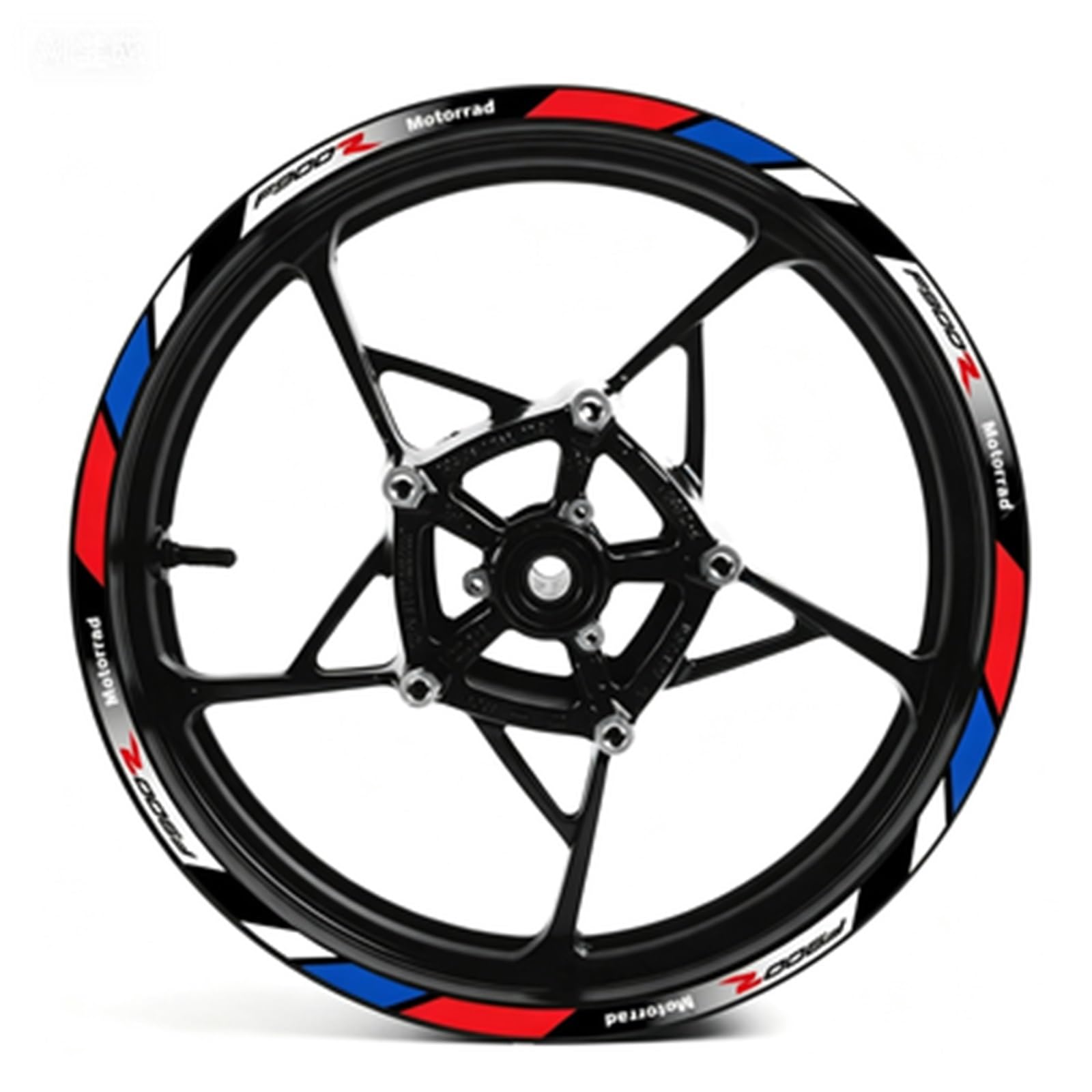 Reflective Motorcycle Wheel Stickers Rim Decals Waterproof for BMW F900R F900 R F 900 Motorbike(Color6)