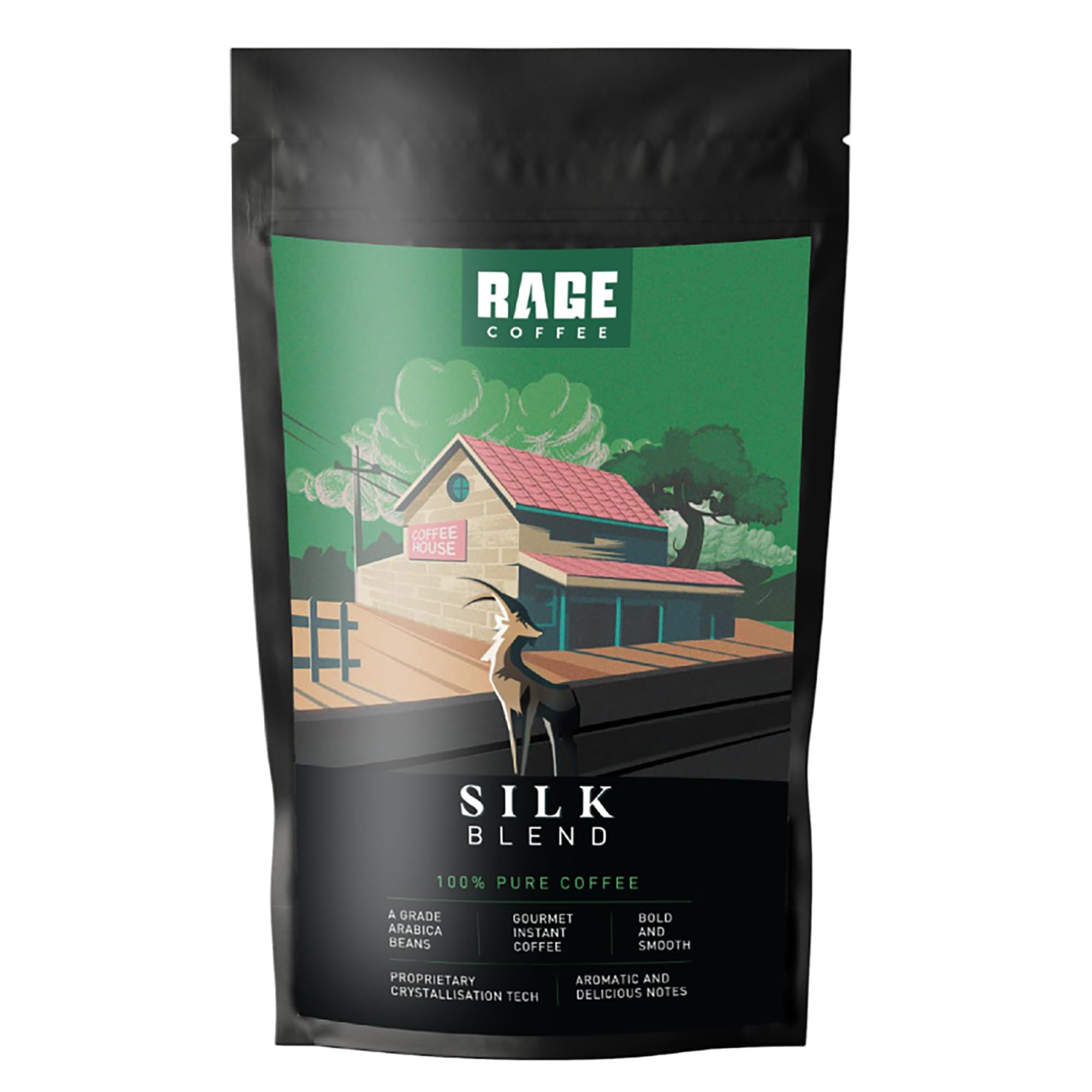 Silk Blend | 100% Pure Arabica Coffee | Bold And Smooth | 500Gms Instant Coffee Pouch | Hot Or Cold Coffee, Ground