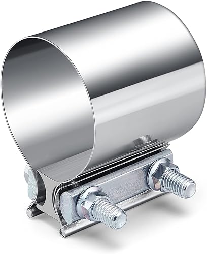 ESPEEDER - Abrazadera de junta de escape de acero inoxidable con 1 bloque