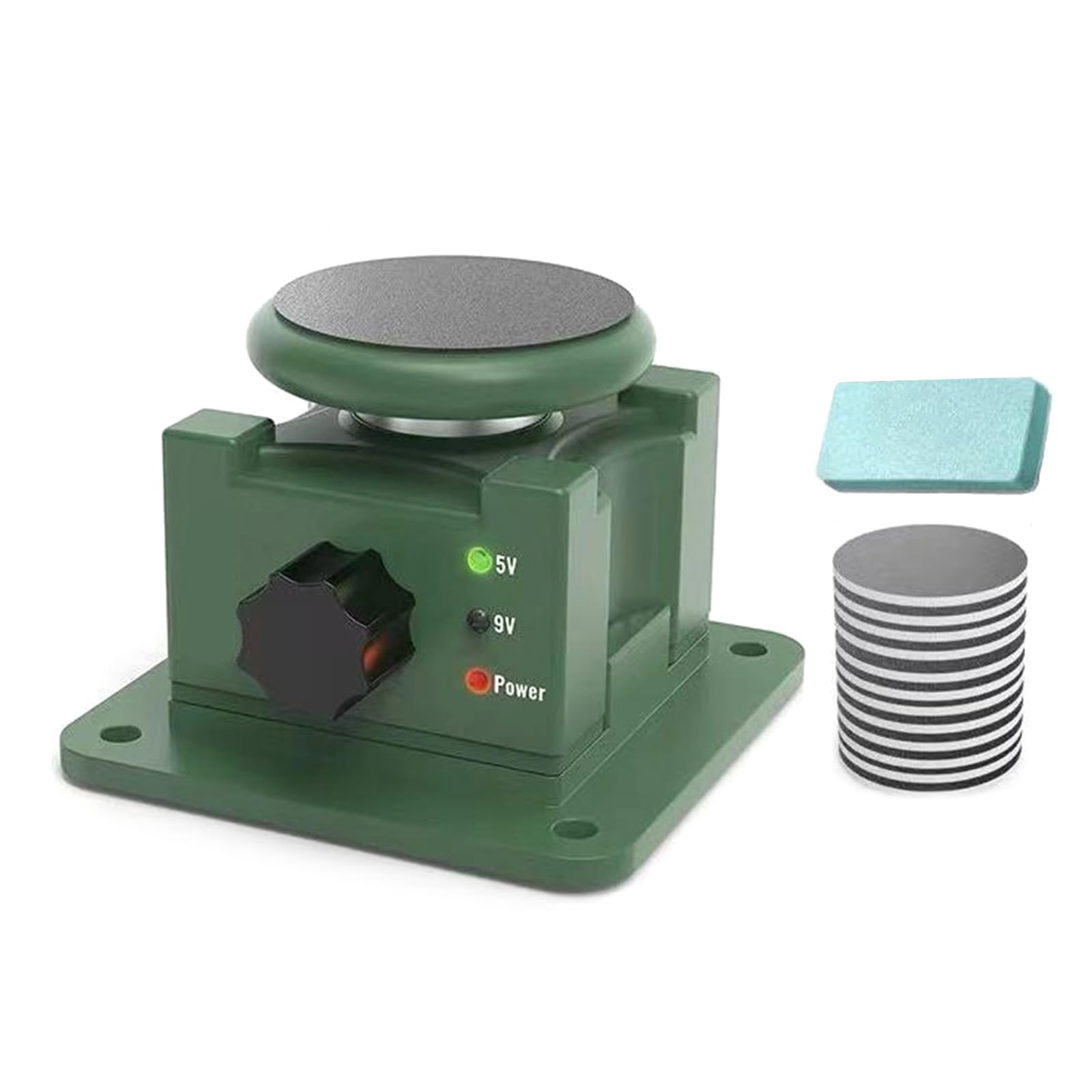 Miniature Electric Grinding Device Includes 12 Sandpapers and Polishing Cotton for Quick Sharpening of Tweezers and Tool Sharpener