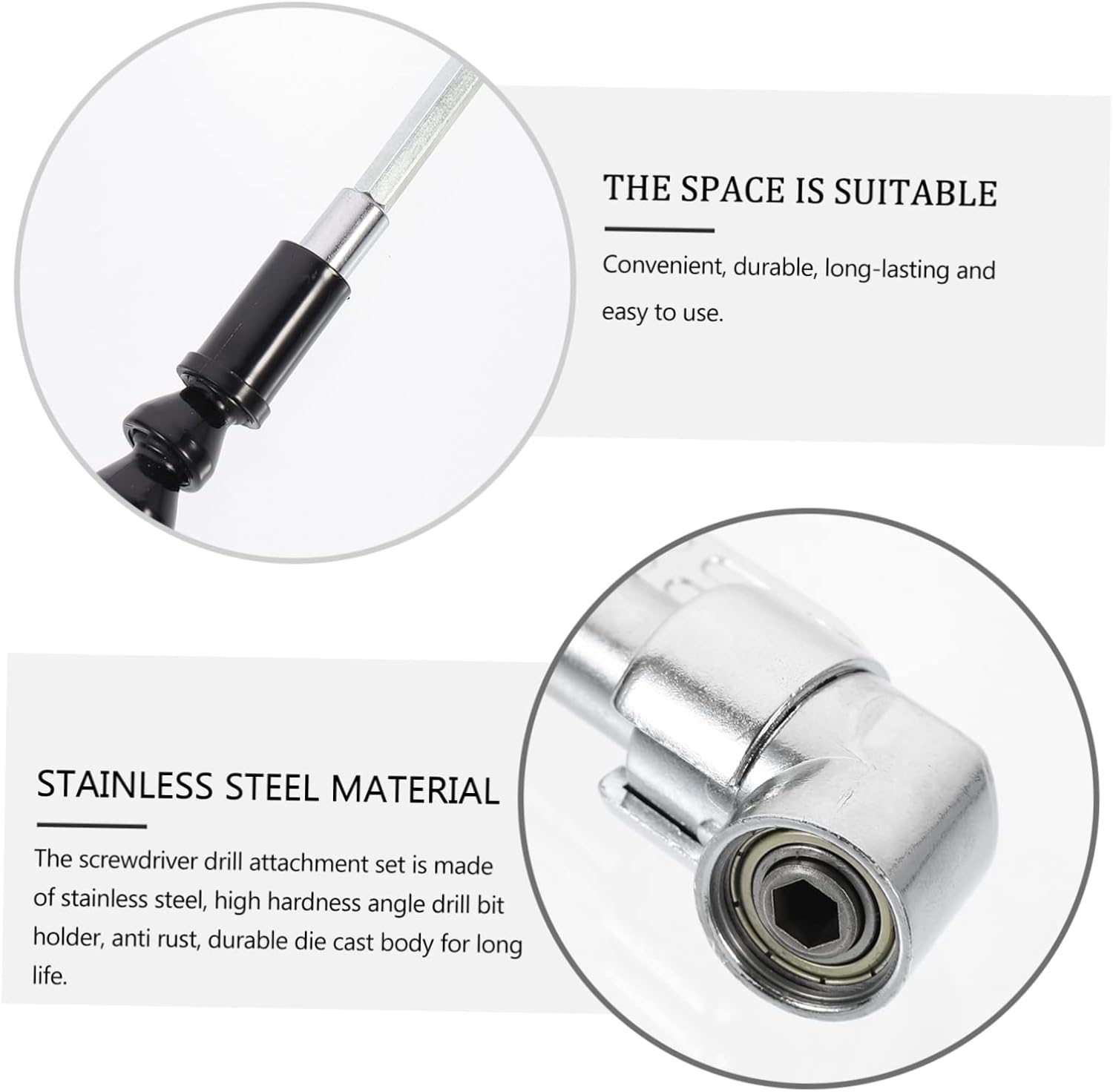 OSALADI Flexible Shaft Electric Drill Extension Kit Rotation Screwdriver Adapter for Narrow Spaces Durable Drill Bit Holder