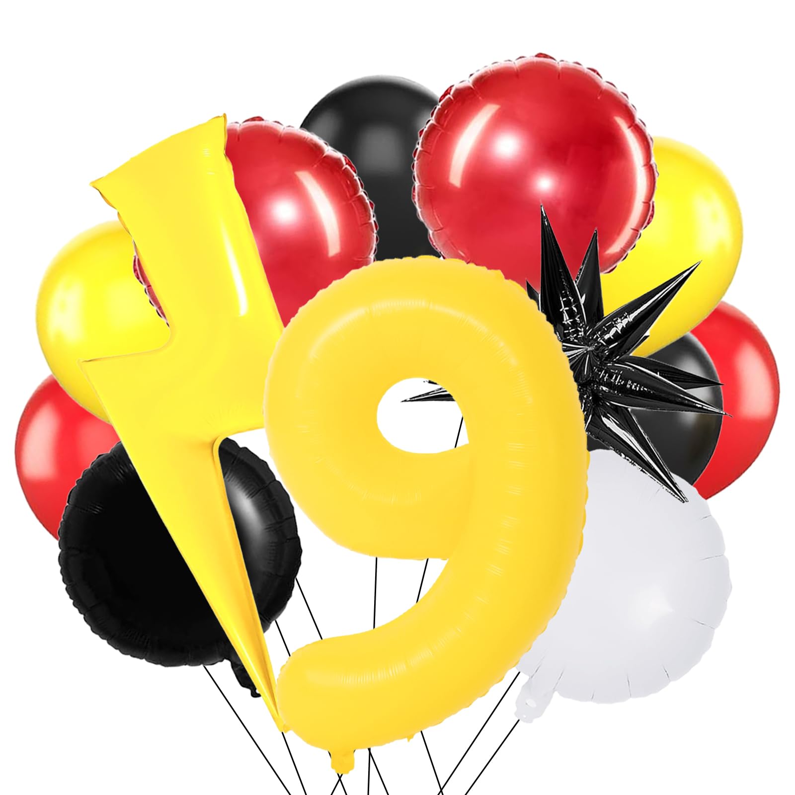 Amazon.com: Wclliuchi 9th Birthday Decorations for Boys, Yellow 9
