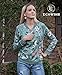 ECOWISH Women's Casual Floral Zip Up Bomber Jacket Coat Stand Collar Lightweight Short Outwear Tops Green S 832 Green Small
