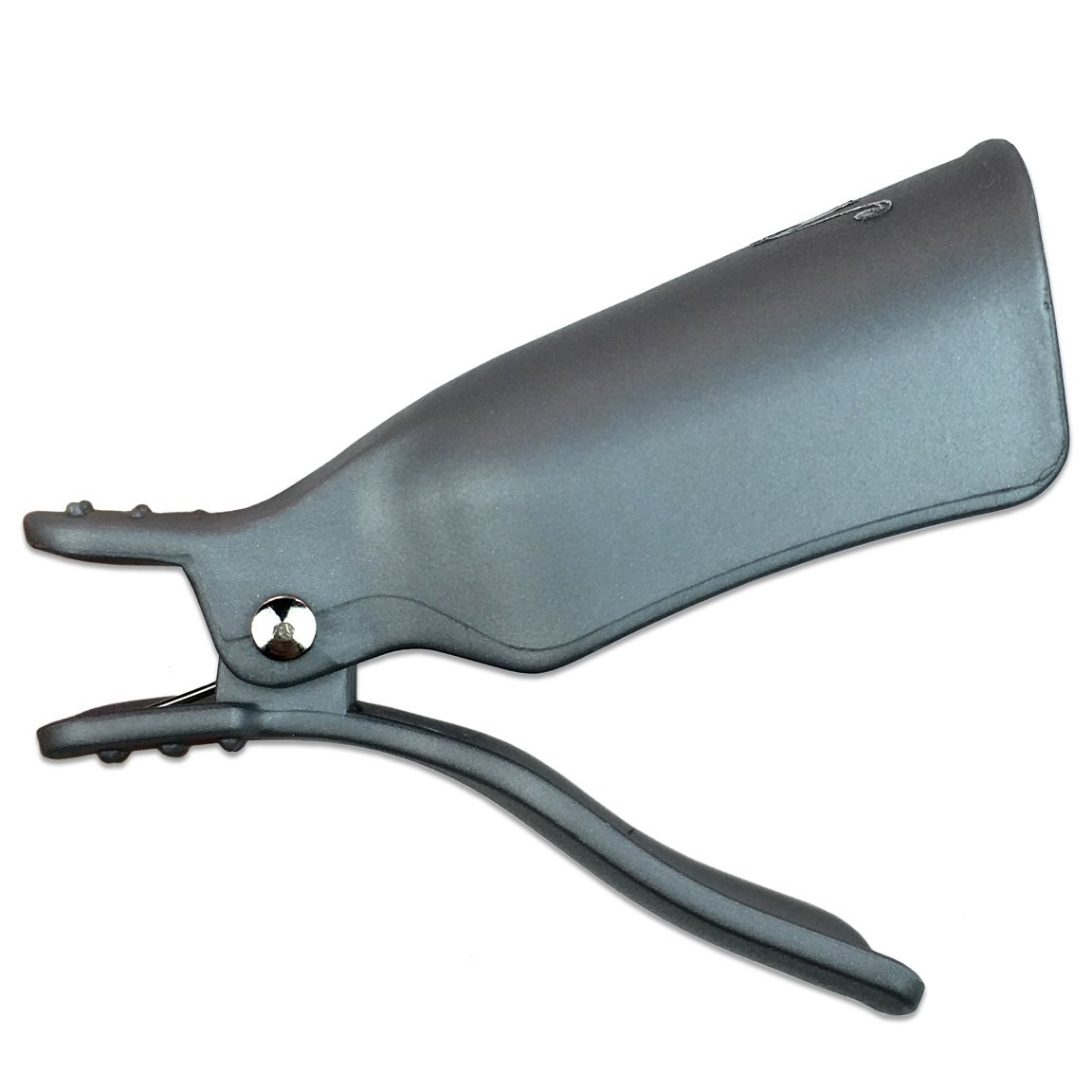 Pana® Reusable Keeper Acrylic Nail Art Soak Off UV Gel Polish Remover Cap Clips Manicure Tool (2 Packs, Silver)