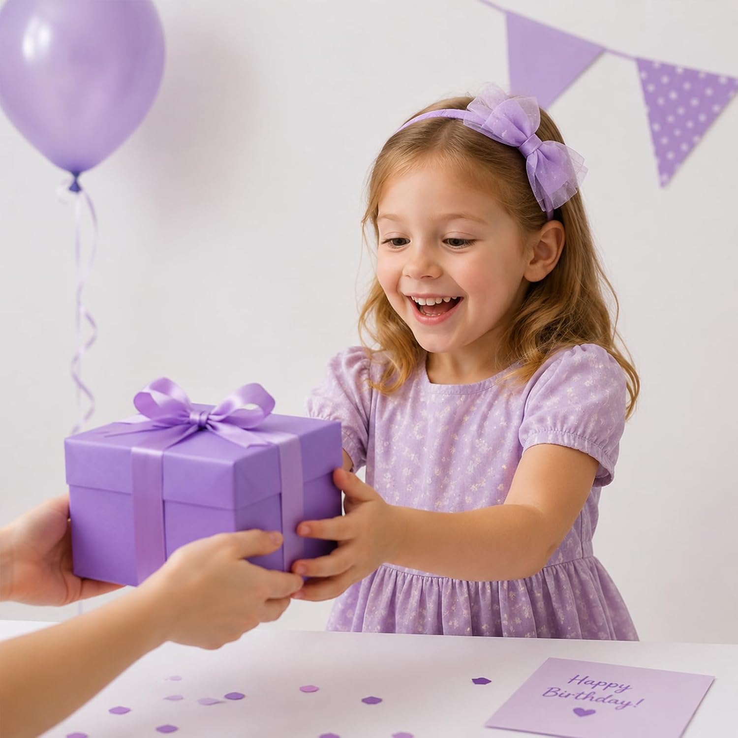 VUBOJO Kpop Purple Birthday Sash and Badge Set, Light Purple Cracked Pattern Birthday Decor Accessories, Stylish Party Favors and Photo Booth Props for Women & Girls Birthday Celebrations