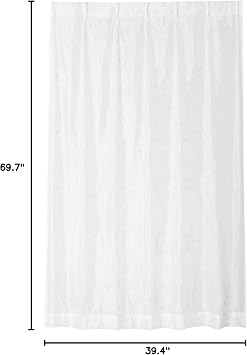 Francfranc Franc Remanifi Lace Curtain H176 x W 100cm White (Lace