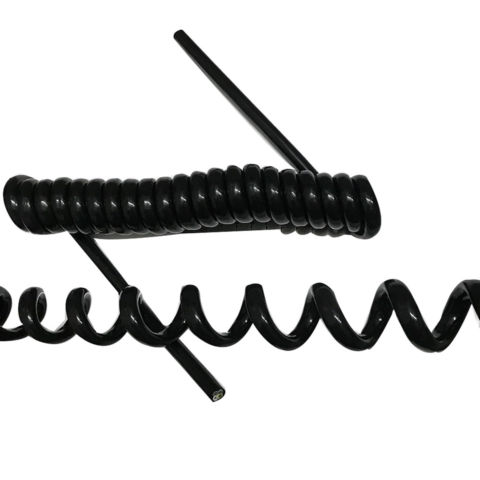 Cable de extensión alimentación retráctil en Espiral Alta Resistencia, Varios tamaños(Stretch 4 Meter)