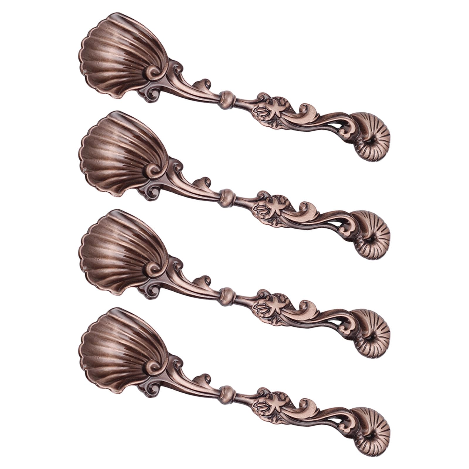 Xinsheinelry Of 4 Antique Design Dessert Spoons with Perfect for Baking Coffee and Preparation Cake Baking Utensils