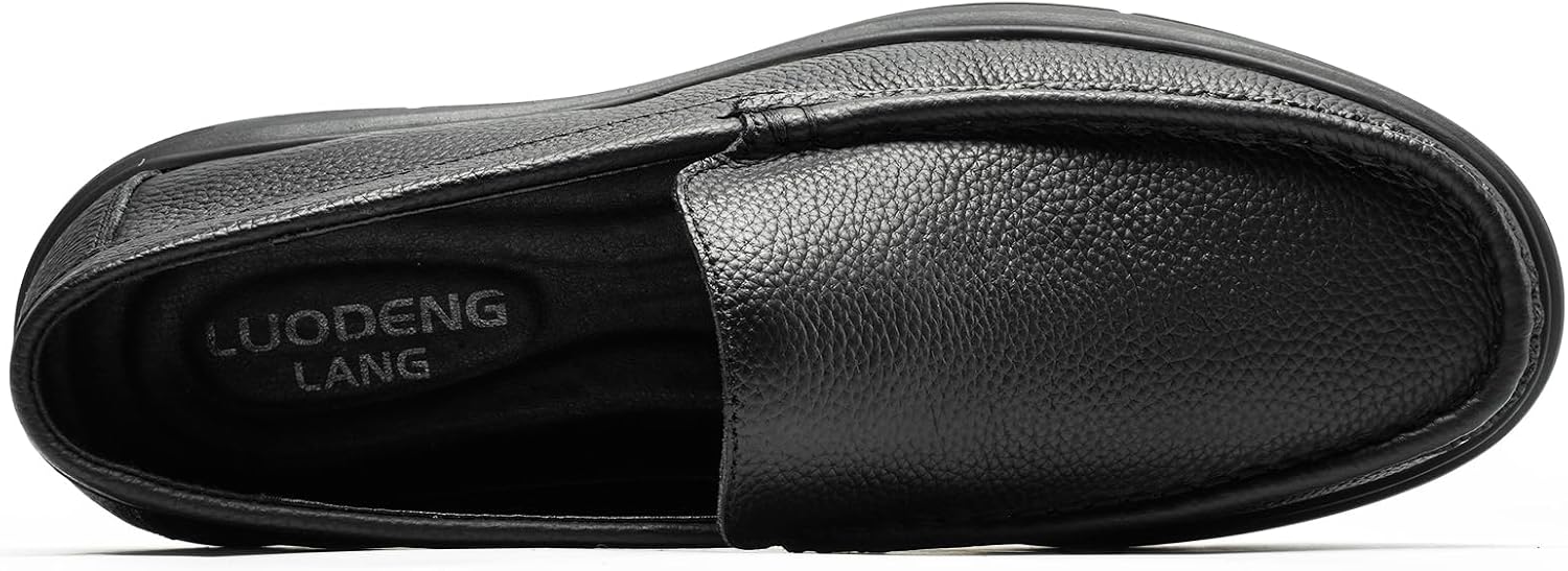 Men’s Loafers Casual Leather Slip-On Oxfords Driving Shoes Dress Soft Comfortable & Light-Weight - Image 4