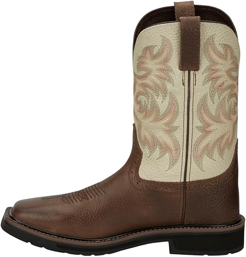 Justin Driller Western - Botas de trabajo para hombre, punta de acero, Se4684