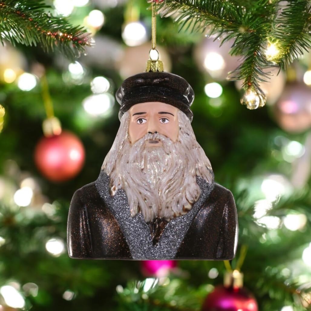 Amazon.com: Cody Foster & Co. Leonardo Da Vinci Glass Ornament
