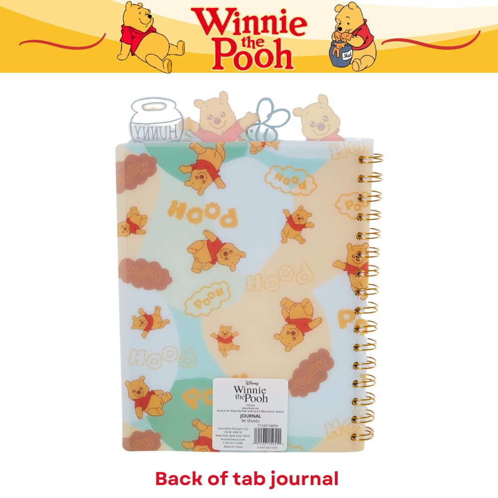 Amazon.com : Winnie the Pooh Tab Journal Notebook, Spiral Bound