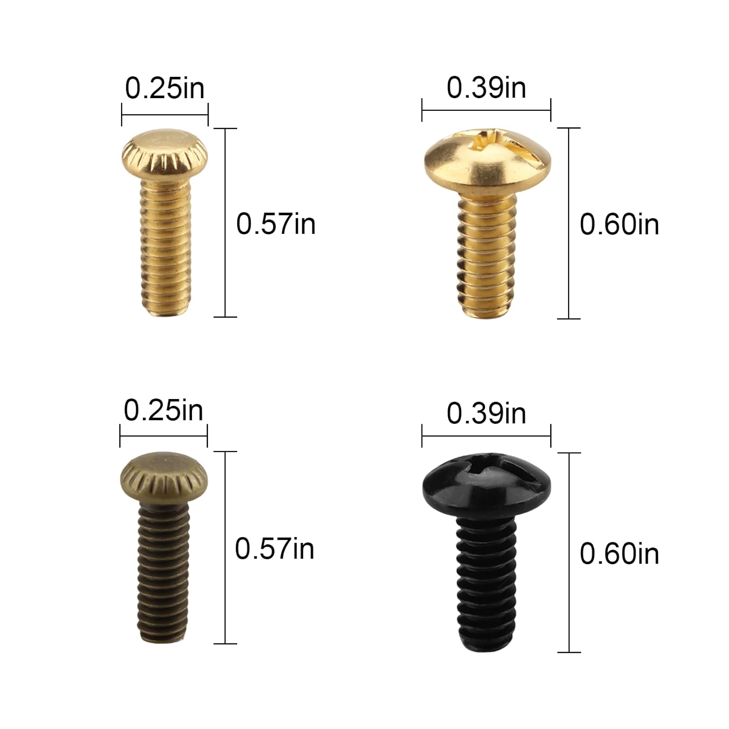 7701600 Ceiling Fan Blades Screw for Westinghouse Ceiling Fan/Light Fixture, Assorted Screws, 1/2 inches Light Fixture Screws (28 Count)