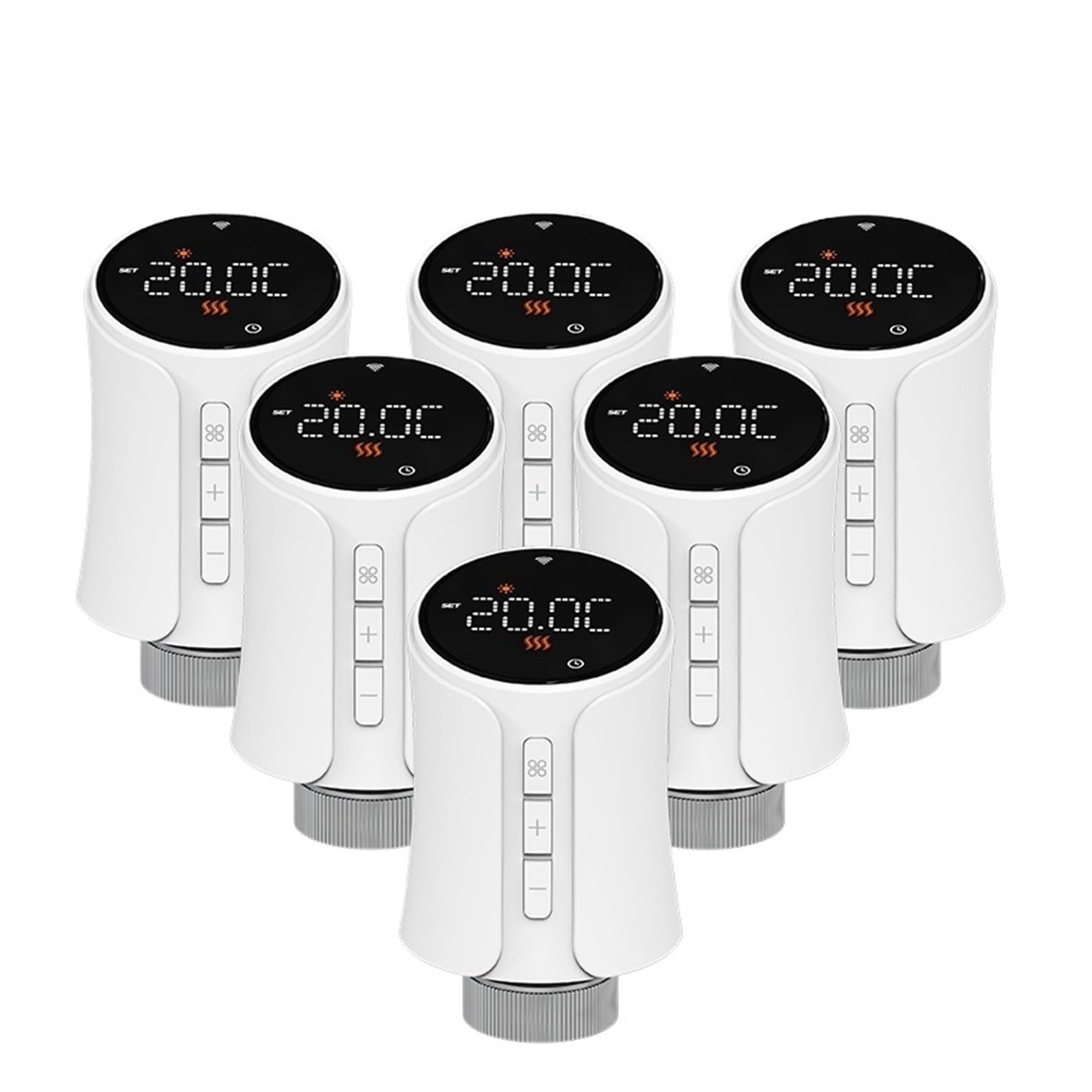 Attuatore For Testa Valvola Termostatica TRV Wifi Regolatore Di Temperatura For Radiatore Risparmia Sui Costi Di Riscaldamento Energetico(TRV706Z 6PCS)